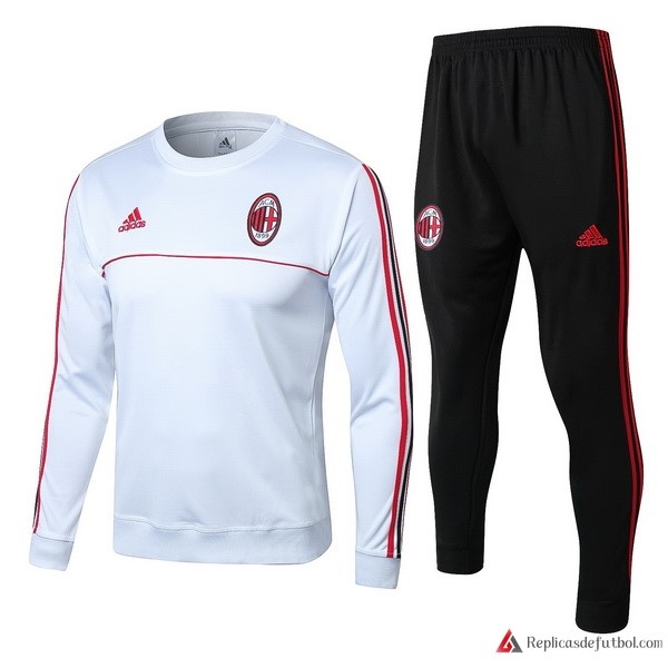 Chandal AC Milan 2017-2018 Blanco Rojo